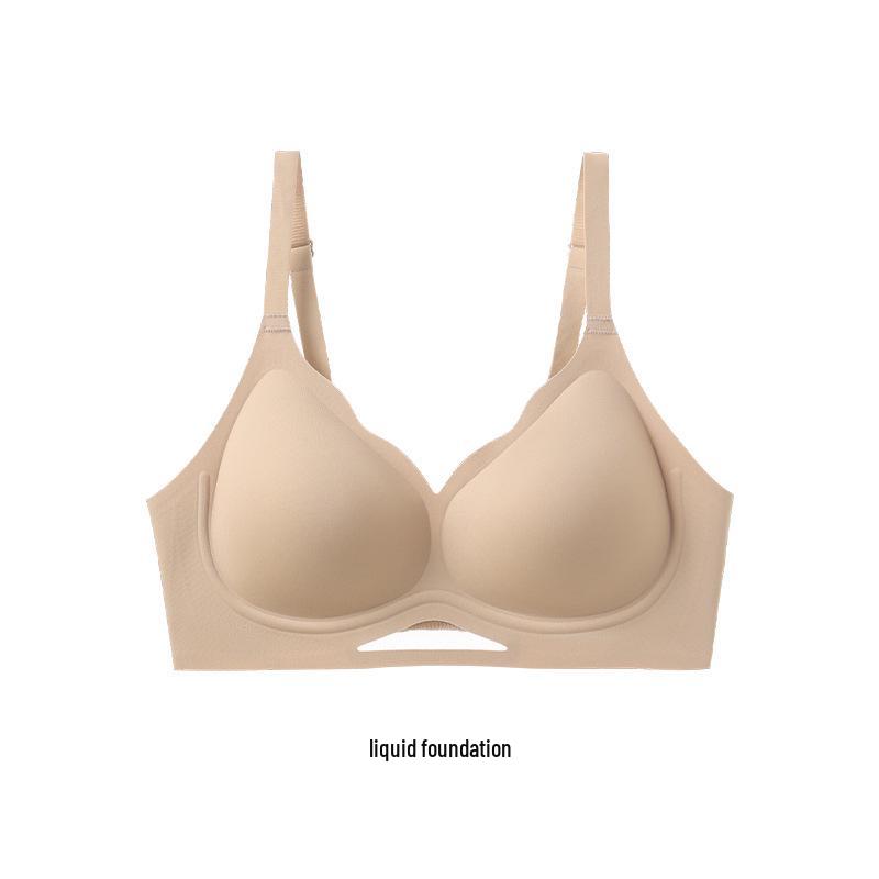 2025 New Style Red Wire-Free Bra: Seamless Underwear for Large Busts, Enhances Shape, Lifts, Controls Side Bulge, Anti-Sagging Effect