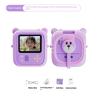 Nova Câmera Infantil para Impressão de Fotos Imprime Fotos em Papel Térmico no Tempo Câmera Flip de Desenho Animado Papel de Impressão Multicolorido Vídeo HD