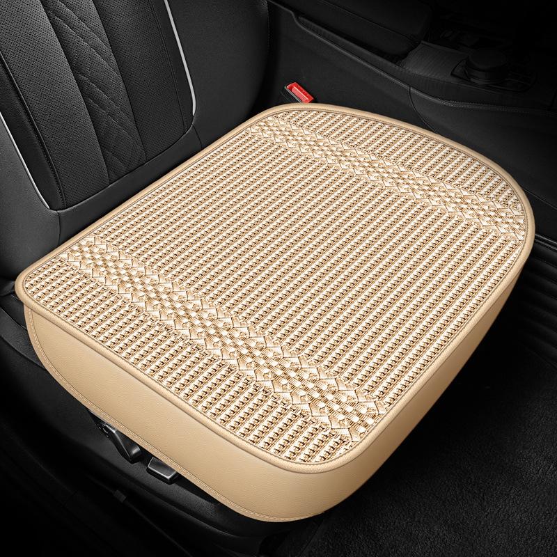 Ledově hedvábný chladivý letní potah na polštář sedadla do auta Tkaný prodyšný Univerzální na přední a zadní sedadla Chladivá podložka Auto interiérové doplňky