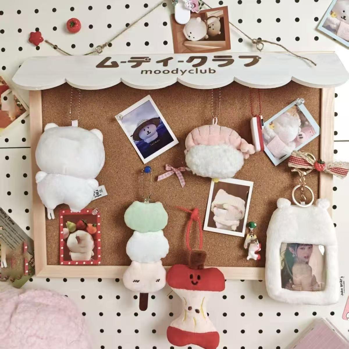 

New DIY Cute Dessert House Cork Message Board Home Dormitory Jewelry Wooden Storage Board Wall Decorative Board Room Decoration