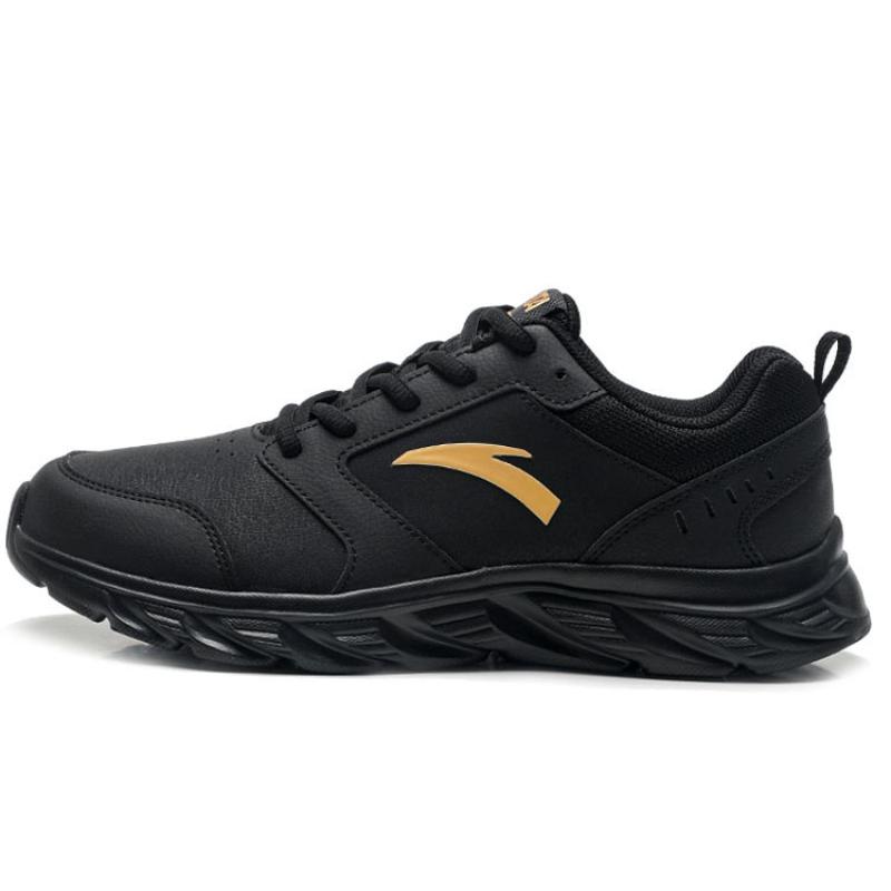 Anta Running Collection Anti-Slip Wear-Resistant Low-Top Running Shoes Men's Black Gold Sneakers 912355581-11