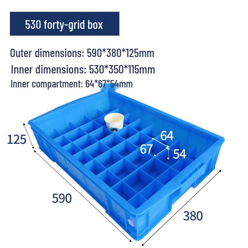 Plastic Multi-Compartment Tool Storage Box