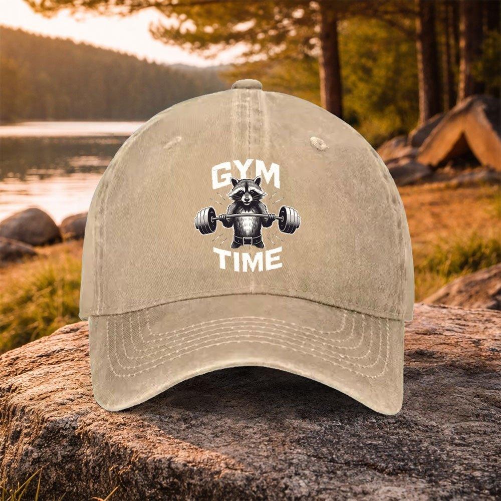 Crunchy Noodle Print Washed Baseball Cap Unisex Duckbill Cap for Golf Casual Outdoor Wear