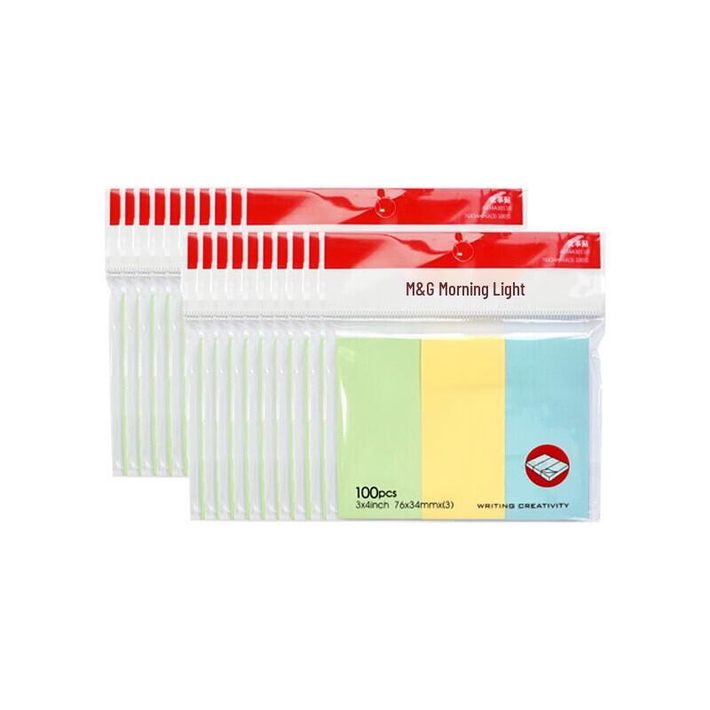 M&G 3x4 Colored Sticky Notes Set