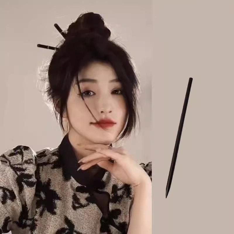 Tyčinka do vlasů Hanfu ve vintage čínském stylu Ženy Kovový střapeček Vidlička do vlasů Hůlky do vlasů Sponka do vlasů Žena Šperky Spona do vlasů Příslušenství