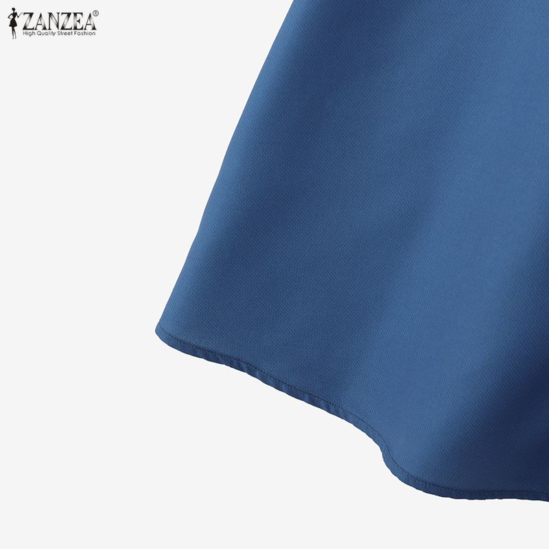 ZANZEA Women Casual Print Loose A-Line Long Skirts