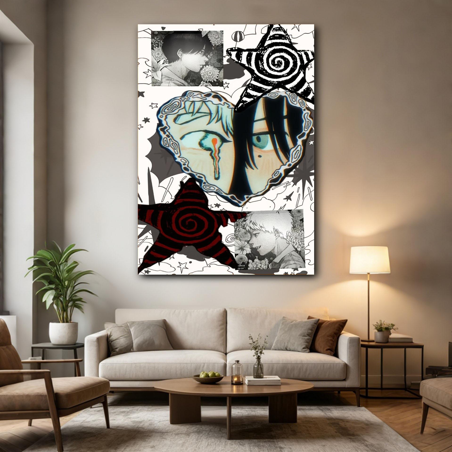 Jmg Household Supplies Unisex The S-Summer H-Hikaru Died Anime Tapestry Cool Room Stuff Vertical Tapestry Room Decoration Items Gift For Friends