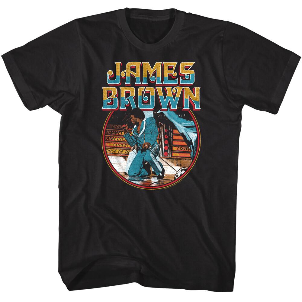 James Brown Hit Me Twice Men T Shirt Kneeling Godfather of Soul Music Album XXXXL
