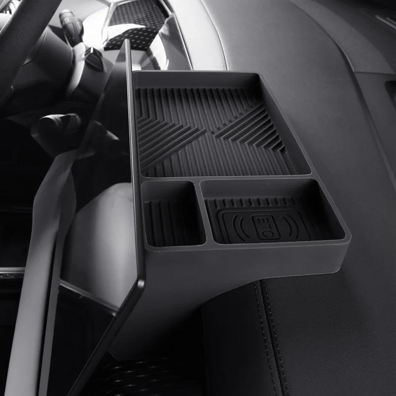 For Zeekr 009 2022-2025 Storage Box Behind The Central Control Screen Navigation Screen Storage silicone Car Accessories