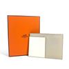 HERMES Bicolor Nect Business Card Holder Pass Case Card Case White/Light Beige