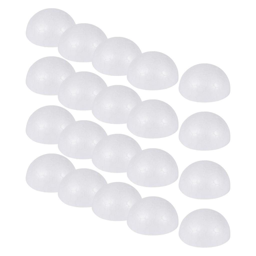 200Pcs Foam Semicircle Balls White DIY Craft Material Christmas Decoration Floral Foam Children Painting Flower Arrangement