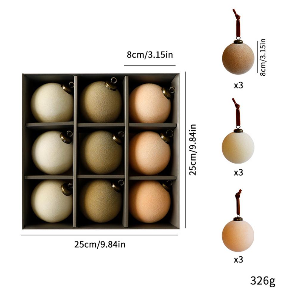 Świąteczne Uroczystości Biały Zestaw Kul Świątecznych Piękne Flokowane Dekoracje Dekoracja Świąteczna Wszechstronne Opcje Dekoracyjne