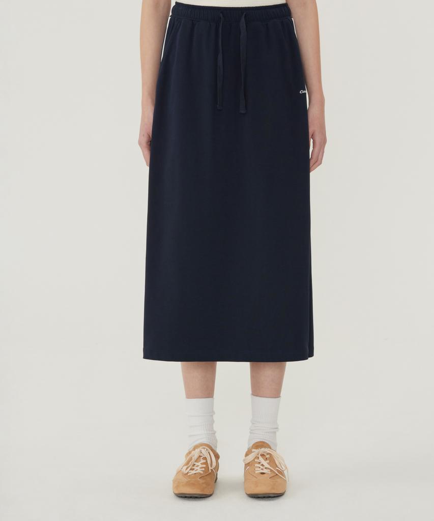 Covernat Woman Comfort Long Skirt Melange Gray