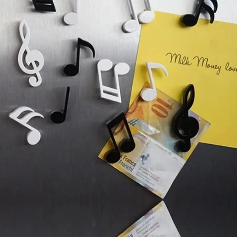 6-Piece Set Of Music Note Refrigerator Magnets Creative Music Note Refrigerator Magnets Photos Comments Stickers Home Decoration