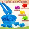 Counting Animal Toys, Matching Game with Sorting Bowl, Math Color Classification, Gift,Suitable for Children over 3 Years Old