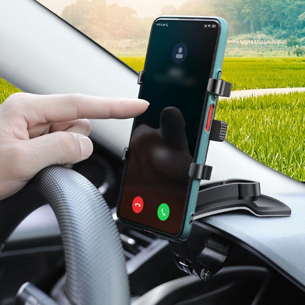 High Quality Plastic Car Mobile Phone Holder Rotatable Easy Clip Mount Phone Rack Universal Phone Stand Vehicle Mount