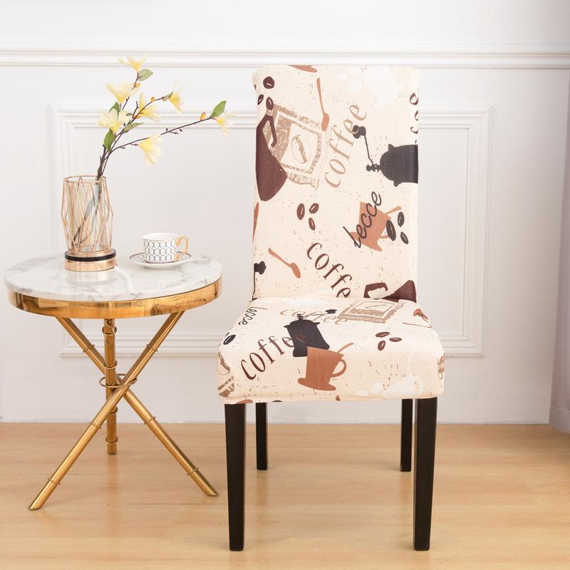 4/6pcs Stretchy Dining Chair Covers with Floral Print - Removable & Machine Washable Slipcovers for Living Room Restaurant Decor