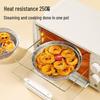 MARYYA 700ml Round Disposable Tin Foil Trays, 10-Pack