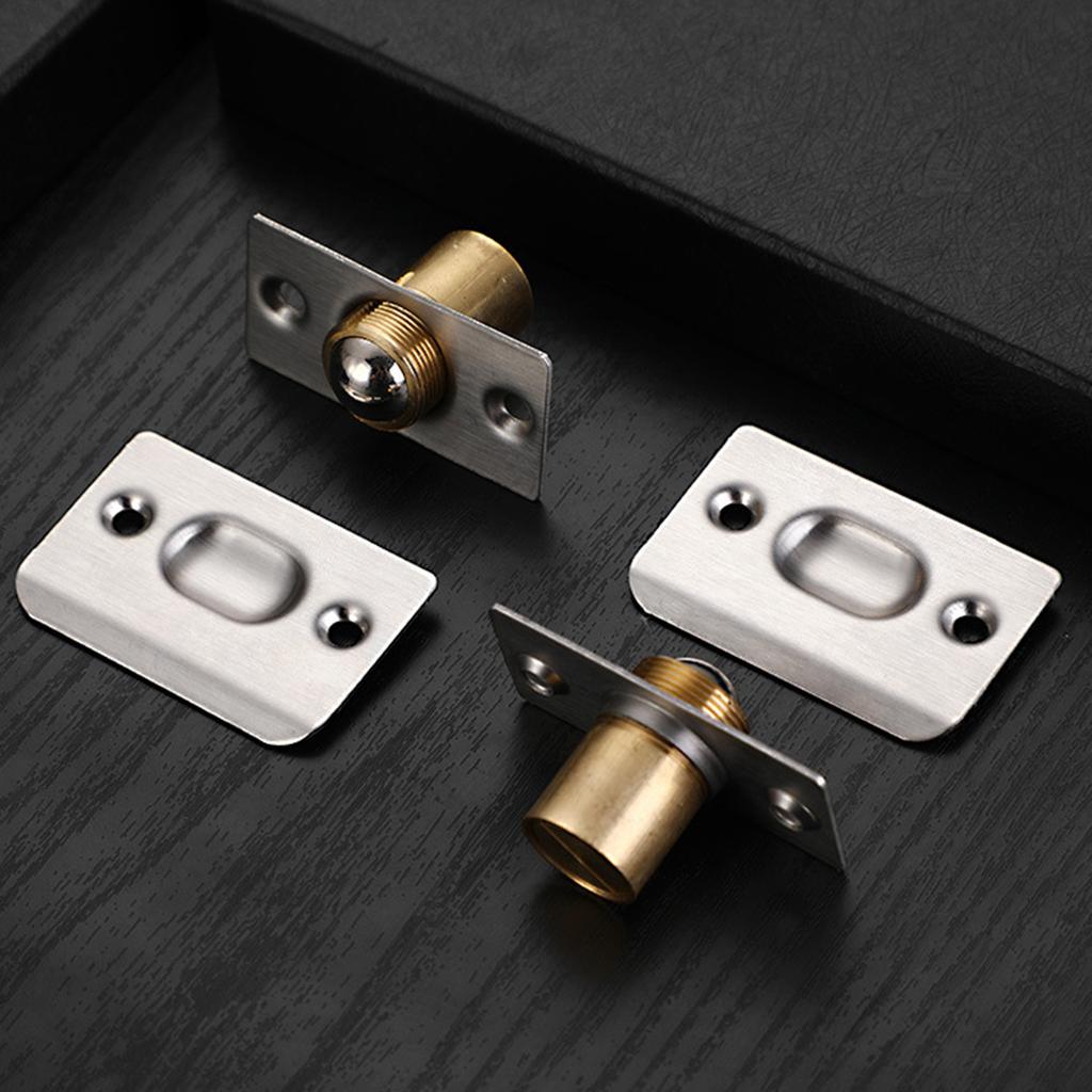 4Pcs Magnetic Balls Door Catches Adjustable Concealed Latches Closet Door Balls Catches Replacement French Door Lock