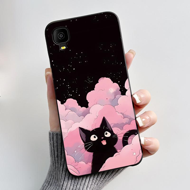 Casing For TCL A30/TCL A3 (A509DL) Shockproof Protective Cover New Designed Love Moon Pattern Soft Silicone Black Case