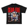 One Piece Monkey D Luffy Gear 5 Graphic TShirt Anime Nika Doublesided Print Cotton Tee for Men  Kids Casual Streetwear Top
