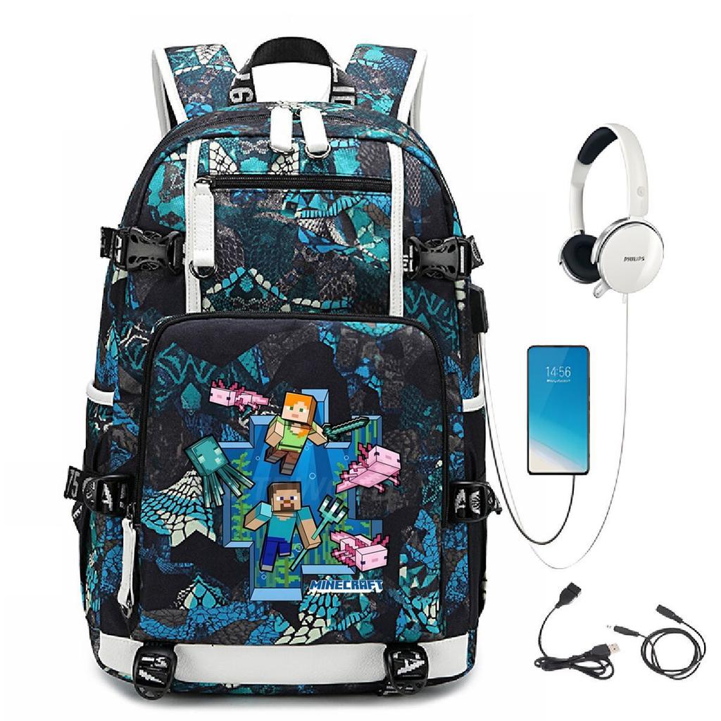 Game Merchandise Outdoor Travel Bag Large Capacity Usb Backpack