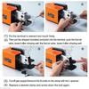 Pneumatic Crimping Tool Am-10, Air Powered Wire Terminal Crimping Machine Crimping Up To 16mm2, Pneumatic Crimper Plier Machine with 10 Sets Of Dies