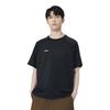 Li Ning Sports Lifestyle Series Solid Color Breathable Versatile Casual Short Sleeve T-Shirt Men T-Shirts Black ATSV437-1