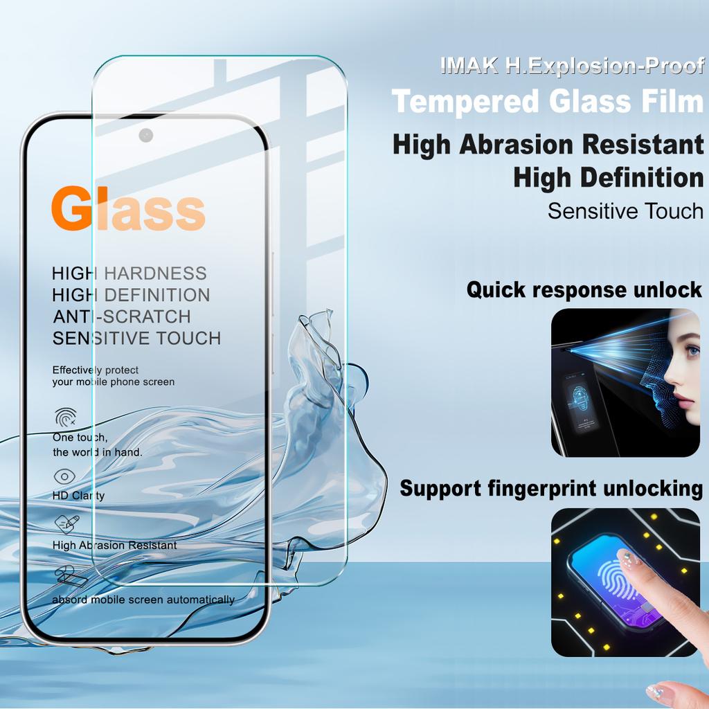 For Vivo S60 5G Tempered Glass IMAK H Screen Protector Film Support Fingerprint