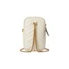 Gucci GG Marmont distressed vintage gold hardware V-shaped quilted leather coin purse mini women's white