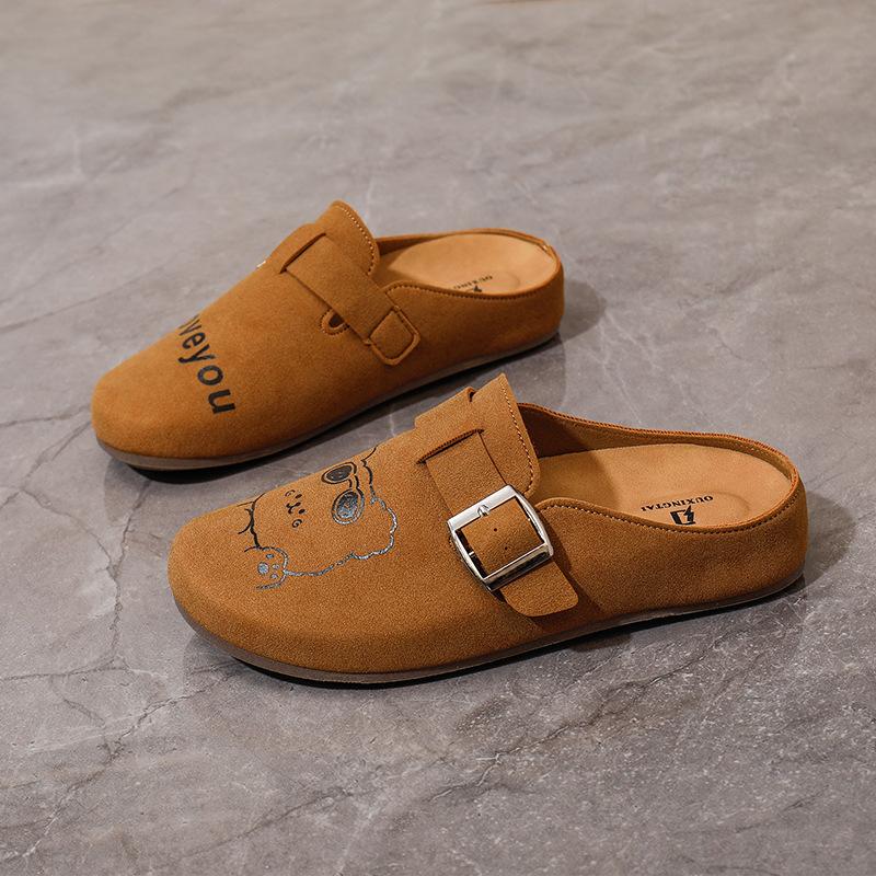 

Женские замшевые сабо с регулируемой пряжкой и пробкой Innensohle из Leder, natürlich geformtes Kissen, Gummisohle 35