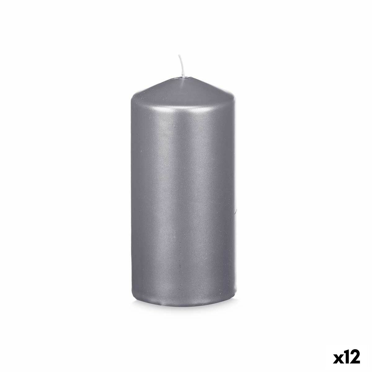 

Серебряная Свеча 7 х 15,5 х 7 см (12 единиц) TU прозрачный