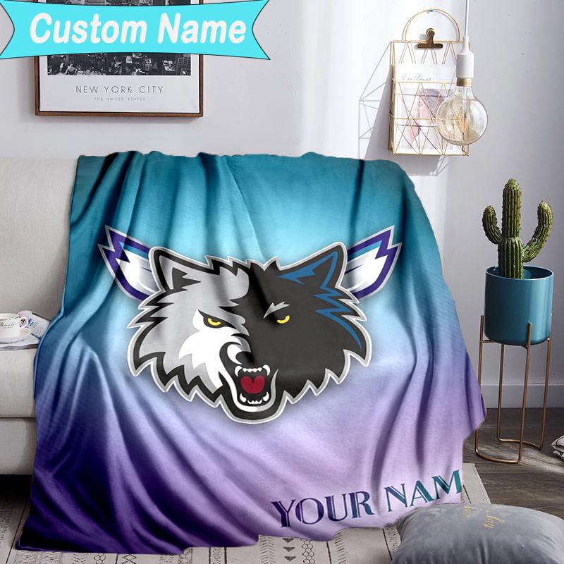 Custom Name Blanket Minnesota Logo Blanket Bedding Blanket for Travel, Camping, Living Rooms, Offices, Sofas, Fan Christmas gift