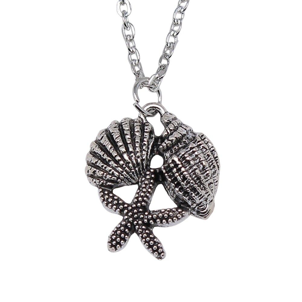 

Ожерелье в виде ракушки черепахи, морской звезды, принадлежности для изготовления ювелирных изделий, винтажные модные украшения на шею