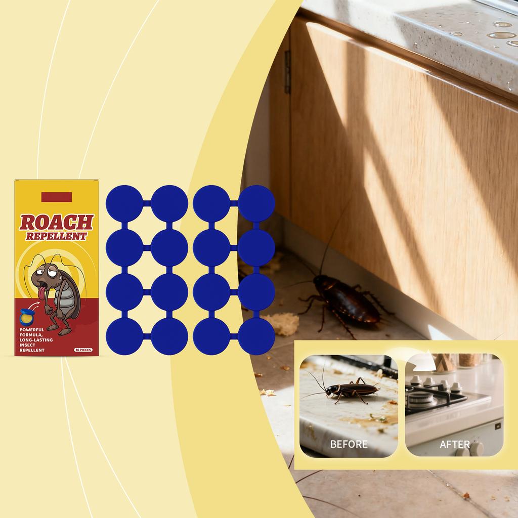 Klej na karaluchy, Gniazda karaluchów w pomieszczeniach, Domowa eksterminacja karaluchów, Naklejki na karaluchy kuchenne.