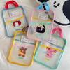 Rabbit Test Paper Storage Bag Transparent File Folder Bag Cartoon File Bag  School Office Supplies