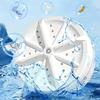 Mini washing machine suitable for socks, underwear, compact ultrasonic turbine washing machine travel and home laundry equipment