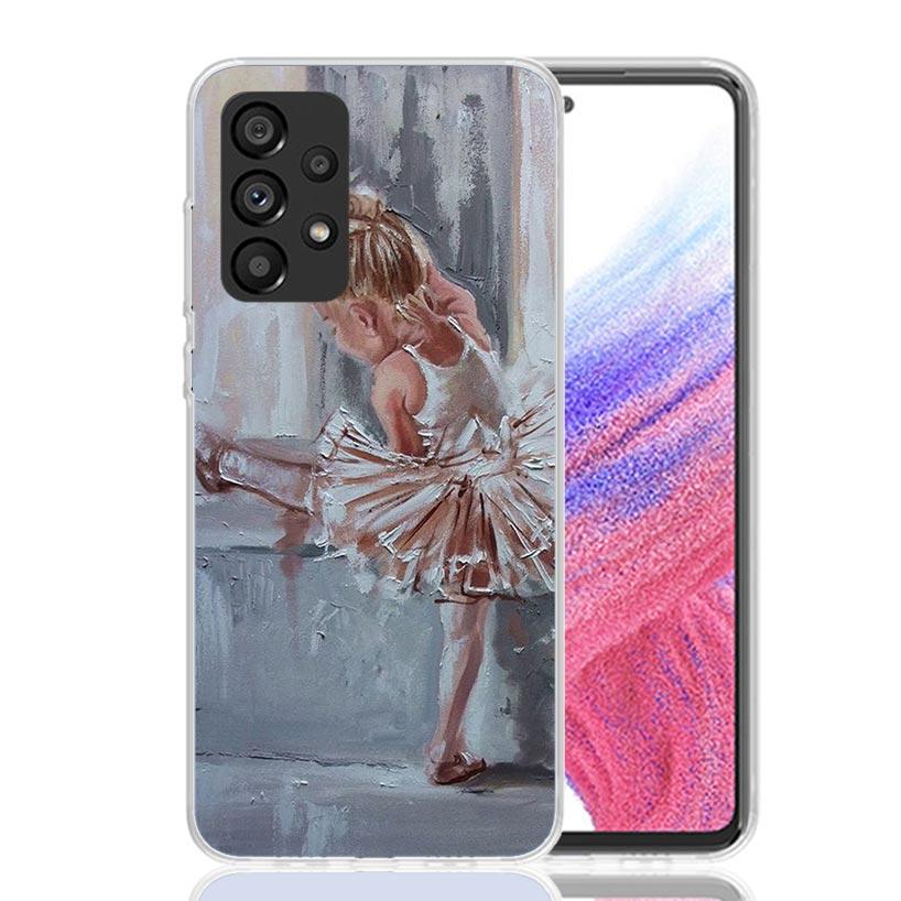 Ballerina Ballet Dancing Phone Case For Samsung Galaxy A13 A14 A15 A16 A17 A53 A54 A55 A56 A33 A34 A35 A36 A23 A24 A25 A26 A05S