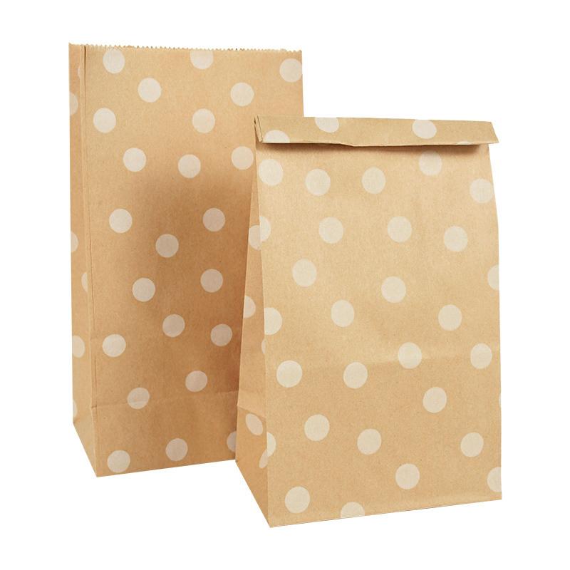 

10/20Pcs Cookie Gift Paper Bags Candy Snack Food Packaging Bags Wedding Birthday Party Supplies Baby Shower Christmas Decoration 10Pcs