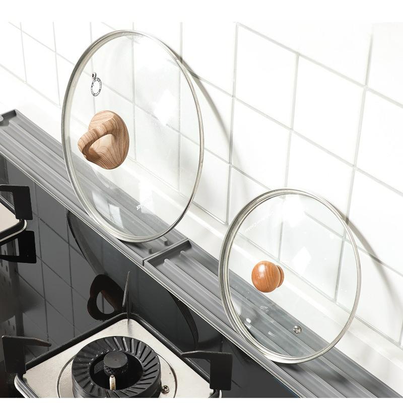 Silicone narrow lid storage pad, countertop non-slip pad, cutting board storage drain pad, kitchen stove insulation pad
