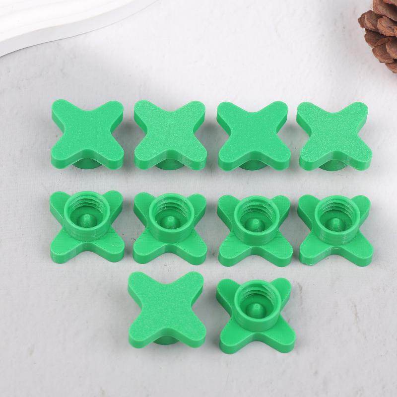 

10 Pcs Universal Sealant Saver Cap Reusable Anti-Drying Threaded Sealing Caps 3D Printed Plastic Sealant Cover зелений