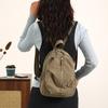 Schoolbag1011 New Pleated Backpack Breast Bag Lightweight Multi-function Simple Niche Versatile Women's Backpack