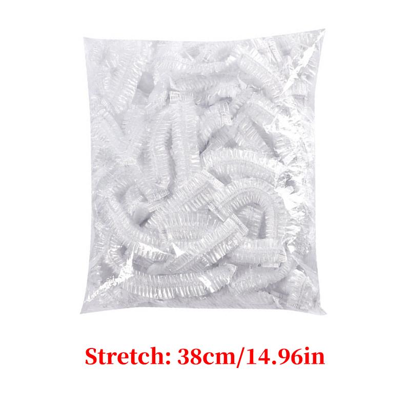 38-120cm Disposable Food Cover Elastic Plastic Wrap Food Grade Food Lids Shoe Cover Shower Headgear Bowls Caps Fresh Saver Dust
