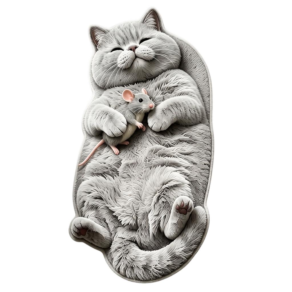 Shaped, 3D Animal Irregular Non-, Soft Plush Floor