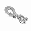 304 Stainless Steel Swivel Eye Clevis Lifting Chain Snap Hook 150KG Working Load Limit 90mm