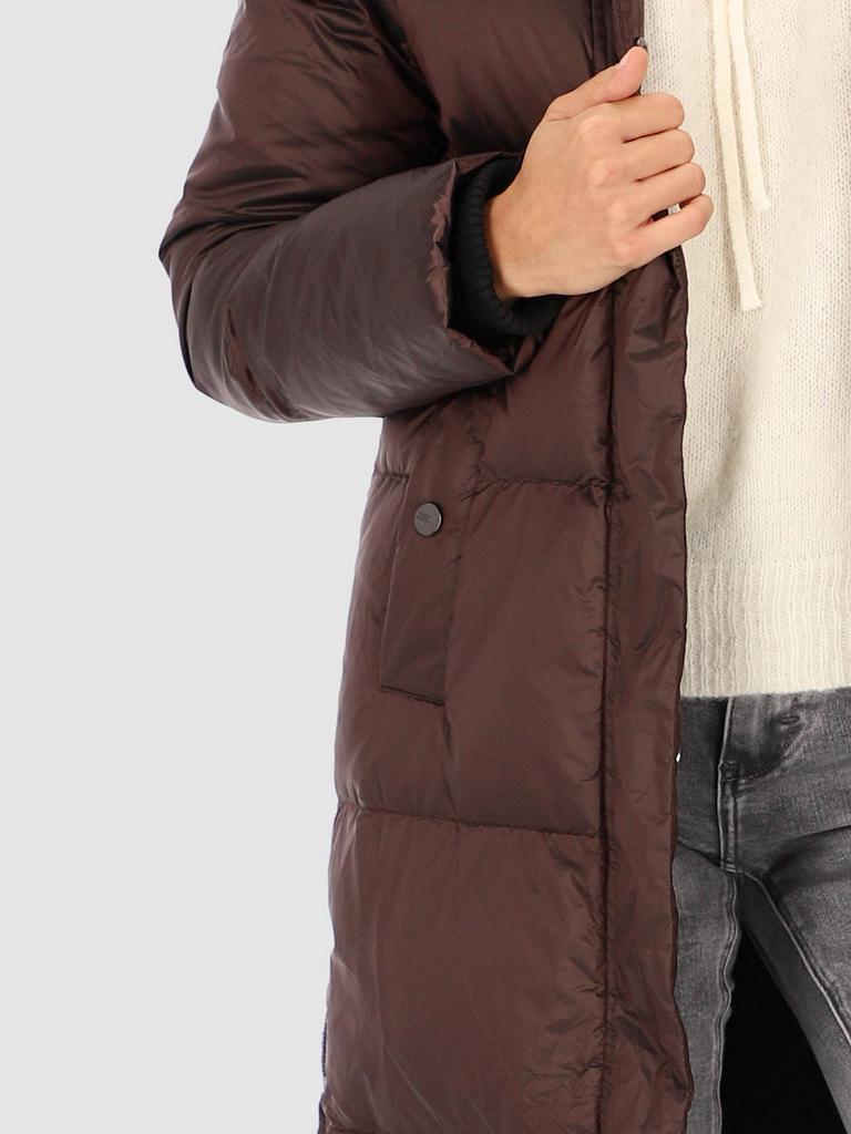 WOMEN' LONG DOWN JACKET WITH SIDE SPLIT