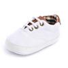 Baby Jungen Canvas Schuhe Weiche Sohle Rutschfest Klassischer Stil Lauflernschuhe Kariertes Patchwork Einfarbig Sportliche Sneaker