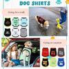 12 Pieces Dog Shirts Pet Printed Clothes with Funny Letters Summer Pet T Shirts Cool Puppy Vest Breathable Dog Outfit Soft Cat Sweatshirt for