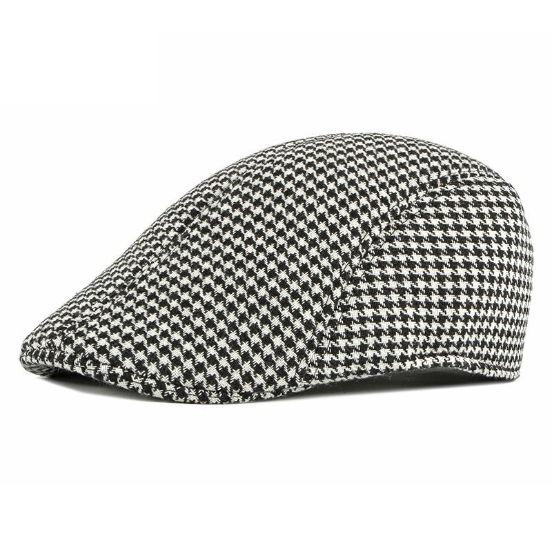 British Plaid Beret Newsboy Caps for Men Spring Autumn Outdoor Vintage Flat Cap Gatsby Painters Hats Driver Ivy Hat Hombre Boina
