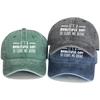 Unisex Gewaschene Baumwollkappen Klassische Sprüche Kappe Für Mann Hip Hop Vintage Verstellbar Baseballkappen Perfekt Für Outdoor-Sportarten